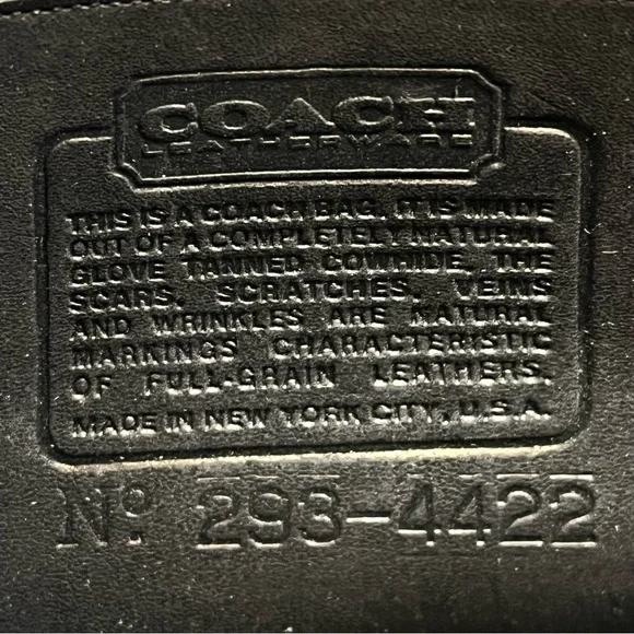 Vintage Coach Black Dinky 4422 Turnlock Crossbody Bag Made in USA NYC Era - Picture 2 of 16